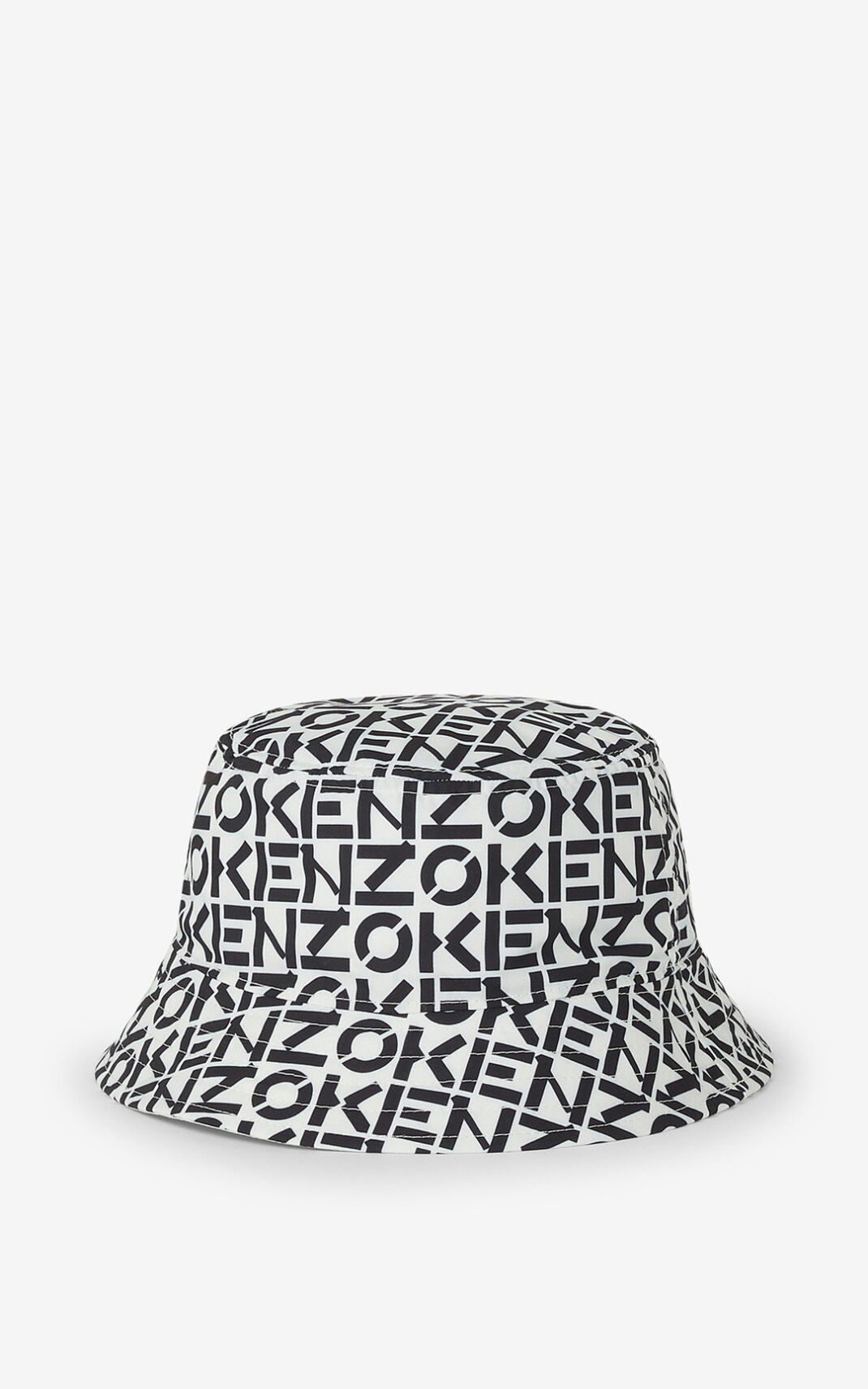 Kenzo Reversible monogram Emmer Hoed Heren Wit | 04216RQNV